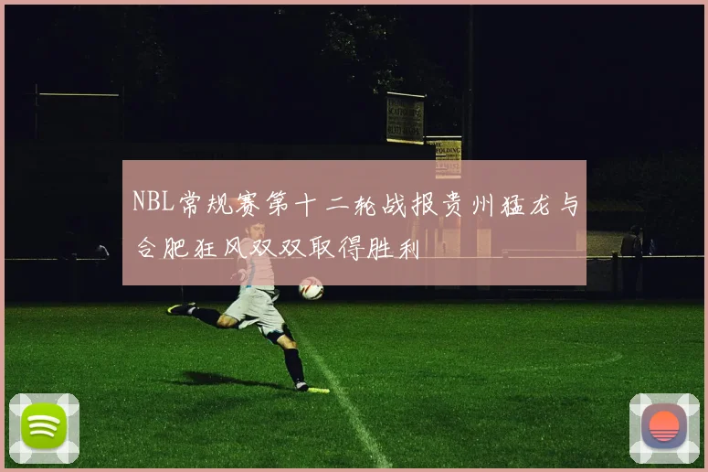 NBL常规赛第十二轮战报贵州猛龙与合肥狂风双双取得胜利